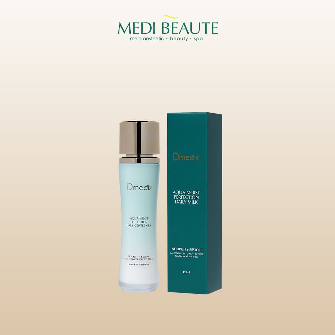 Aqua Moist Perfection Daily Gentle Milk, shown with its packaging