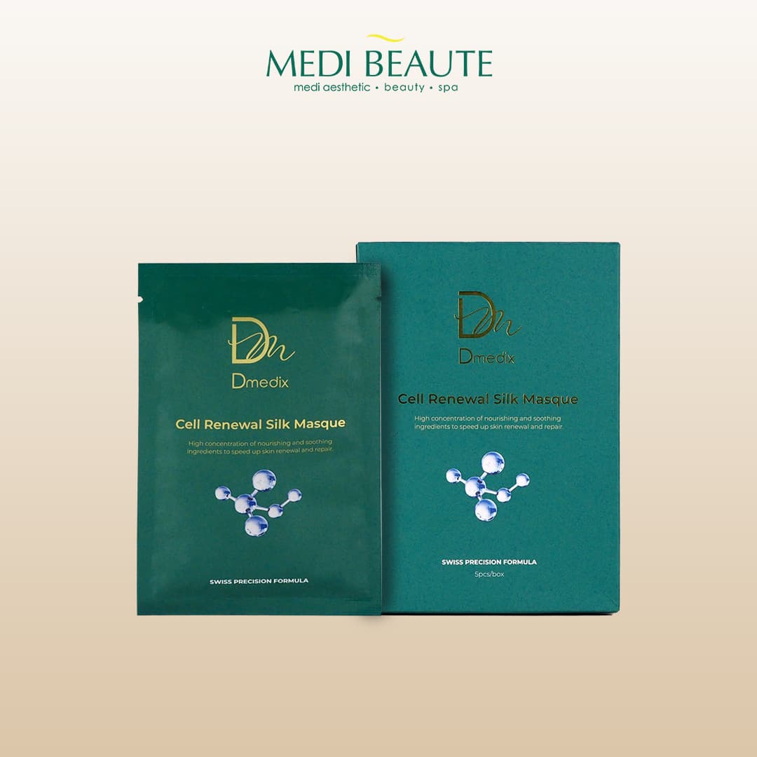 Cell Renewal Silk Masque, shown with its packaging