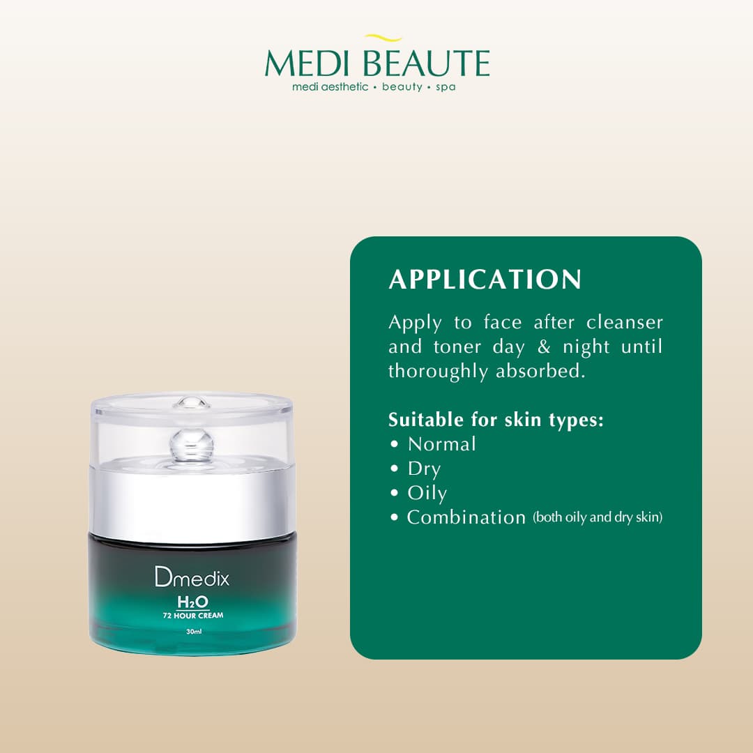 H2O 72 Hour Cream, how to use