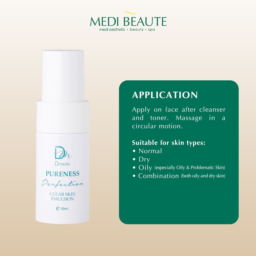 Pureness Perfection Clear Skin Emulsion, how to use