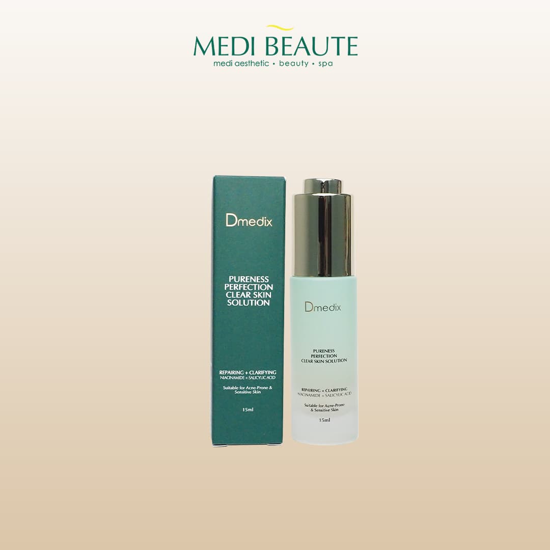 Pureness Perfection Clear Skin Solution, shown with its packaging